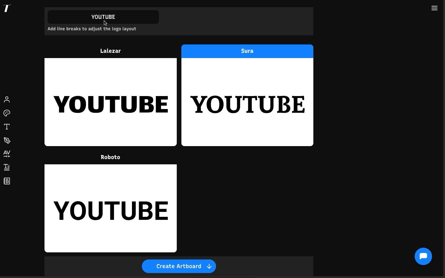 Multi-Lines logo layout feature 