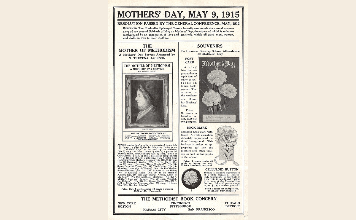 vintage newspaper featuring mother's day ads