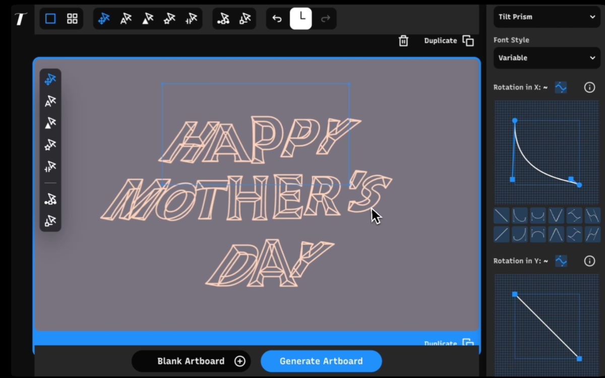 typogram studio variable font gradient