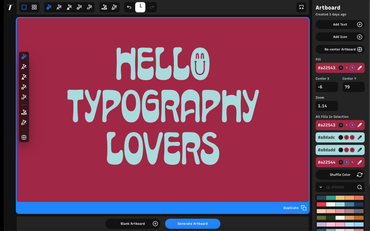 typogram studio is a new graphic design tool for designers geared towards typography design