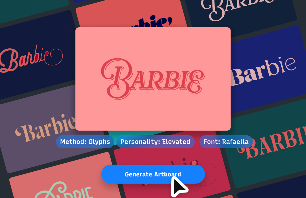 Use Typogram's Artboard Generation feature to find inspirations 