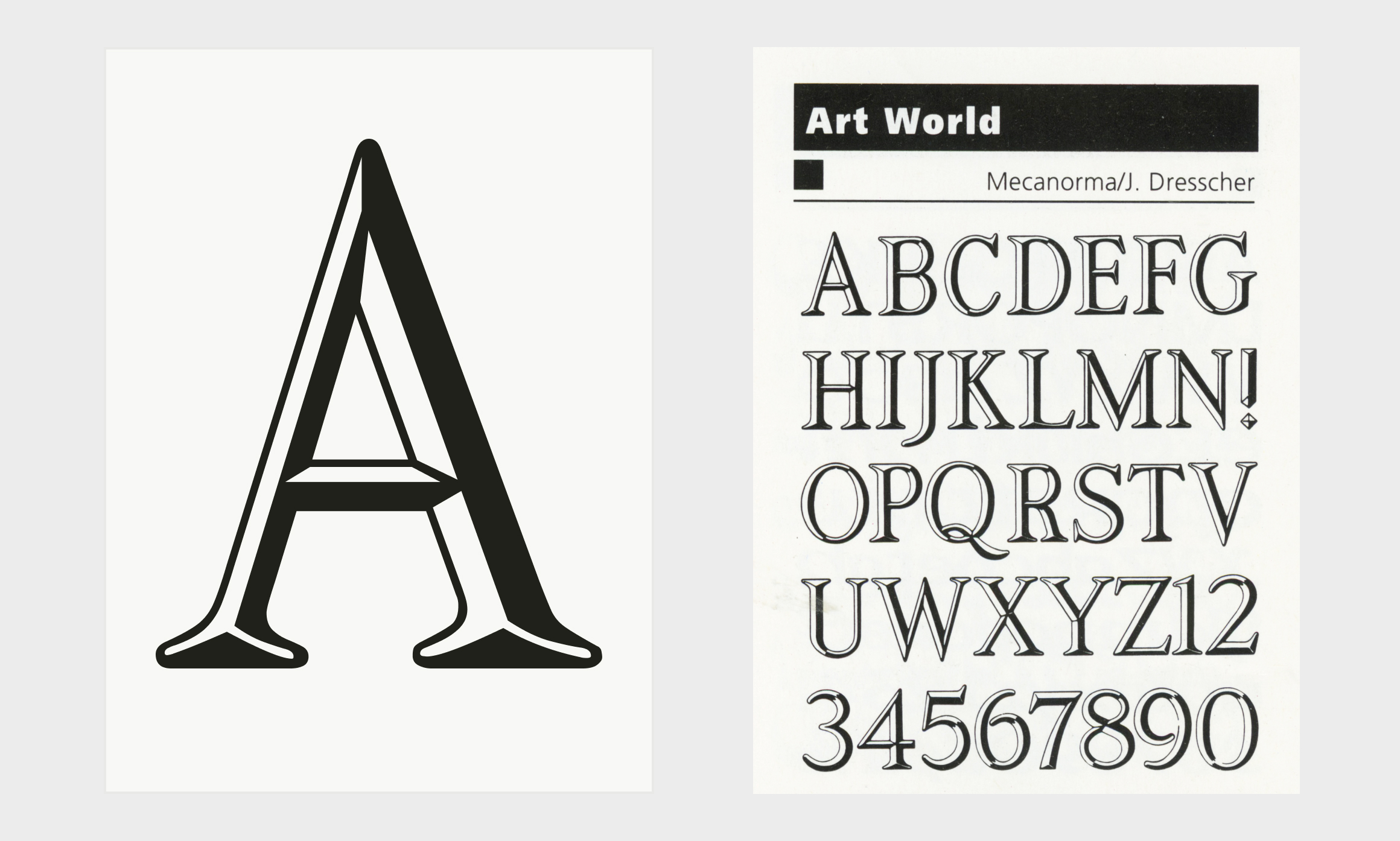 Artworld typeface