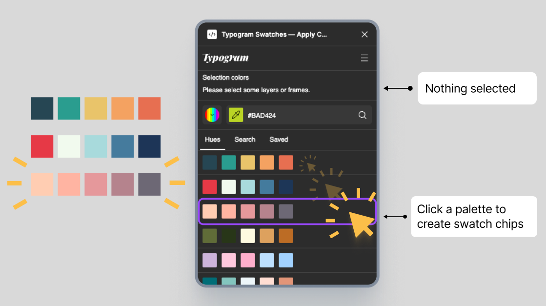 Special Tip: Create Color Swatch Chips from Palettes