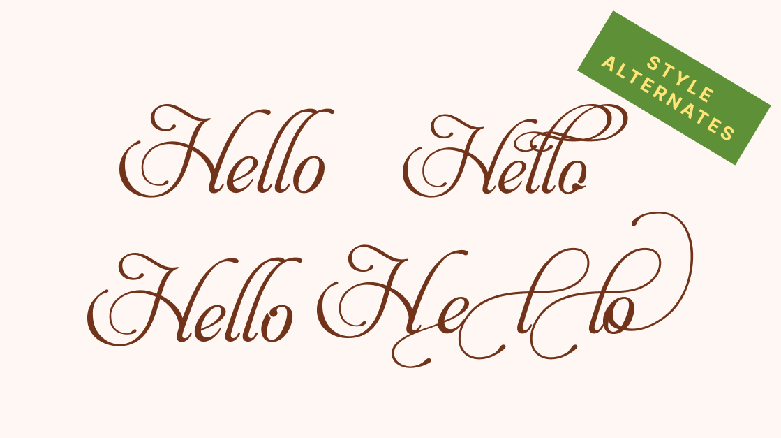 Aphrodite Fancy Script Display Font