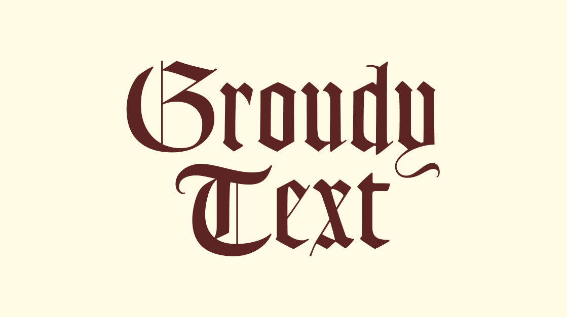 Goudy Text Blackletter Script Font