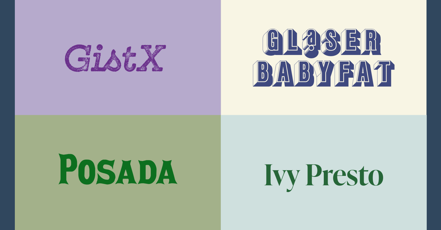 Typography Advent No. 4: Seven Display Fonts Worth Using This Month