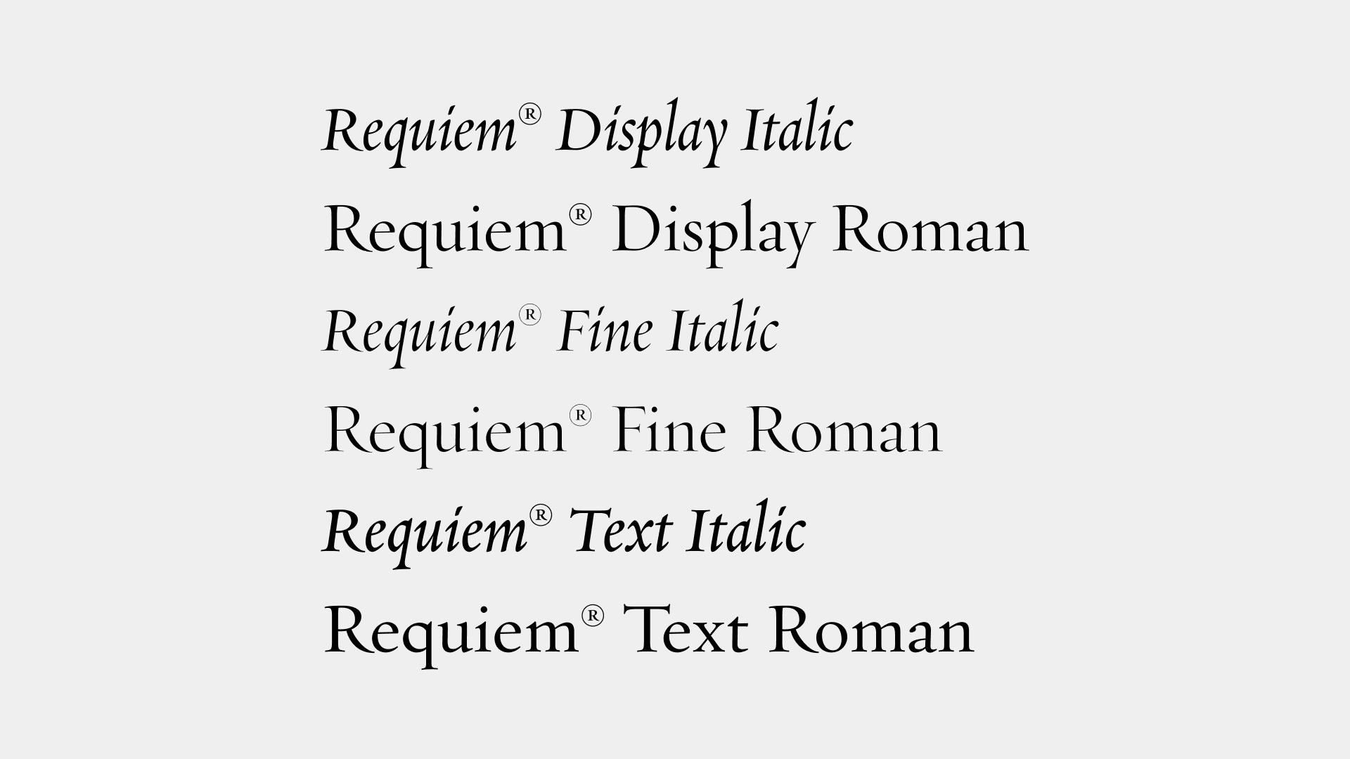 Requiem Typeface