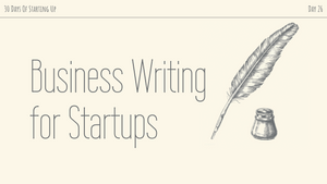 Business Writing for Startups