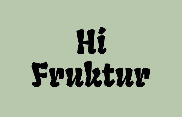 Fruktur font