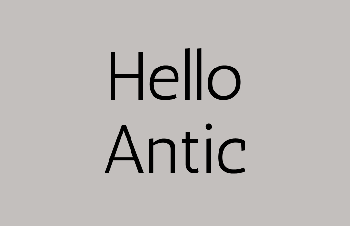 antic font 