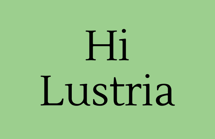 lustria font