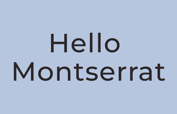 how to use montserrat font