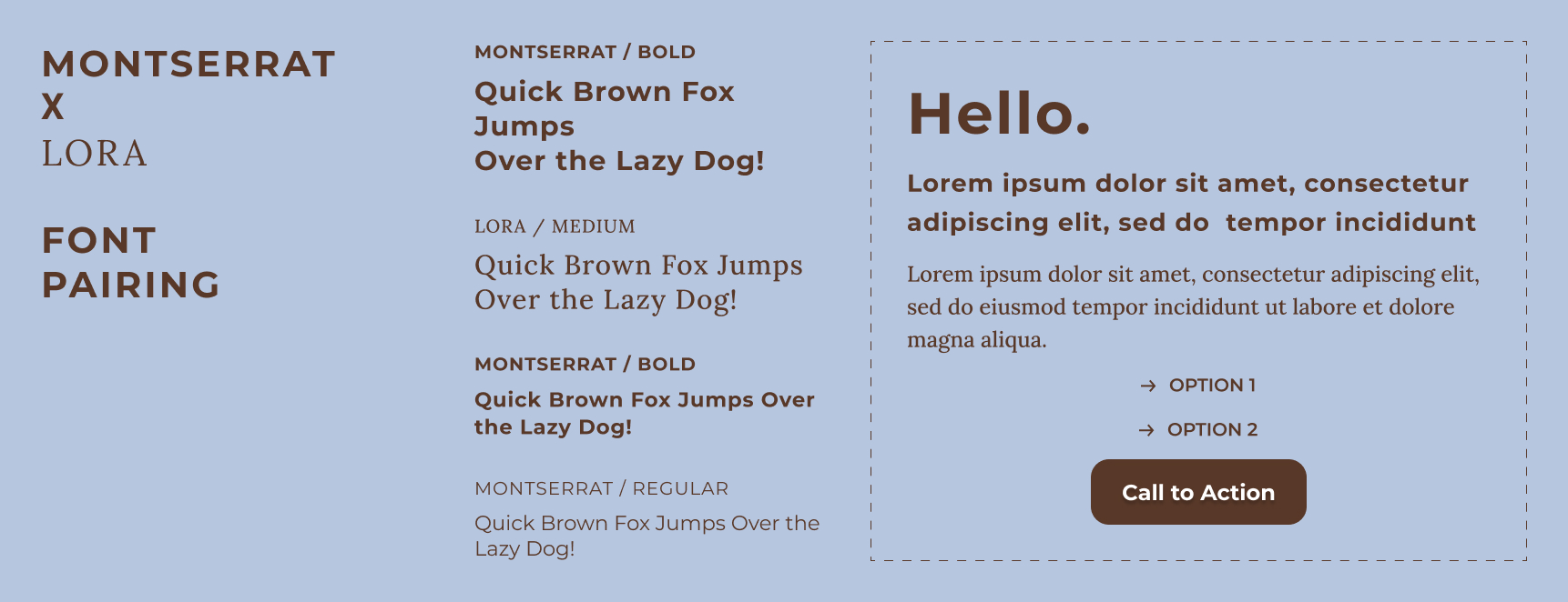 Montserrat font pairing