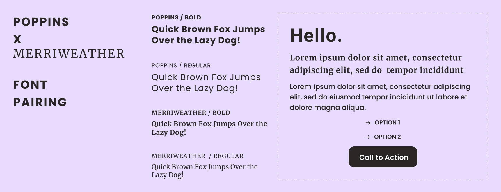 Poppins font pairings