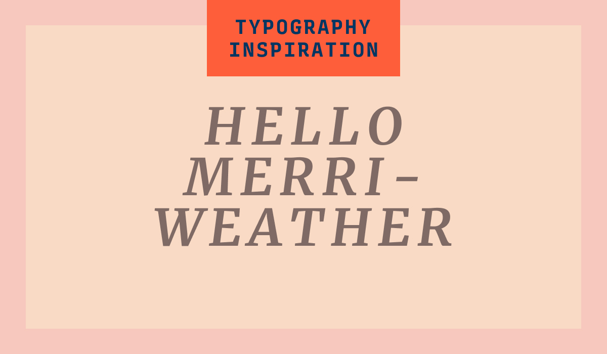 how to use merriweather font