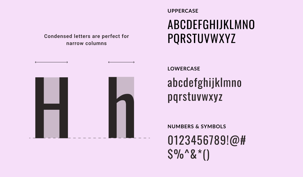 oswald font details 