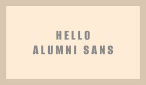 how to use alumni sans font