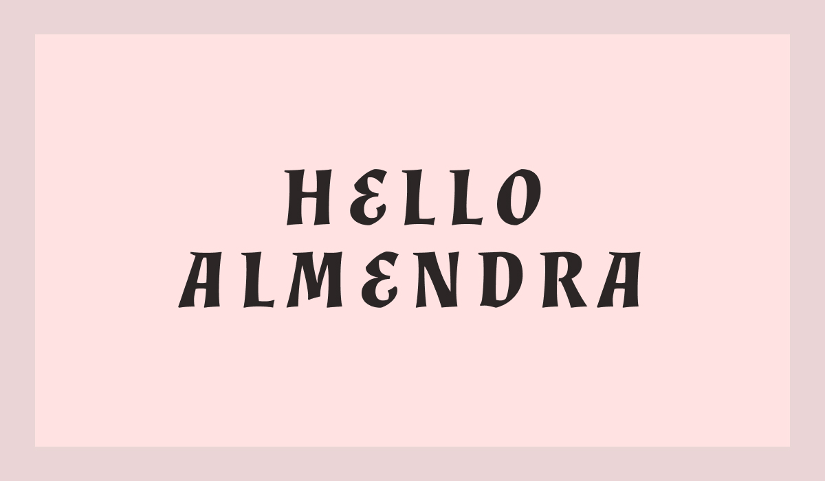 how to use almendra font