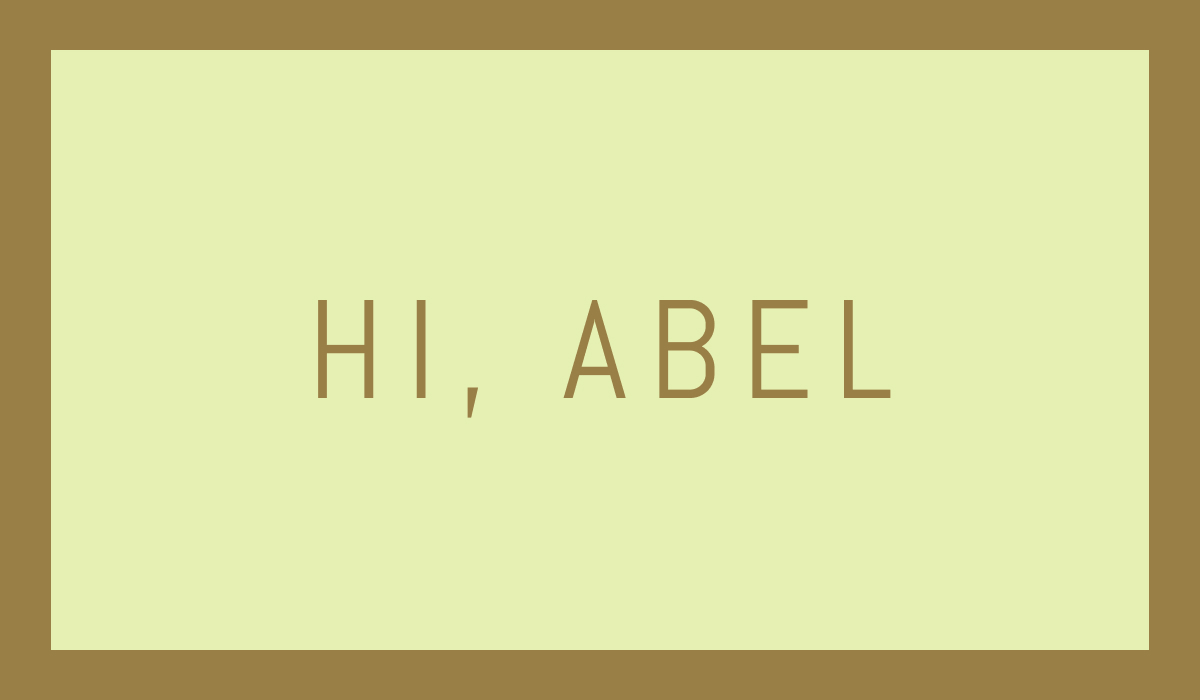 how to use abel font