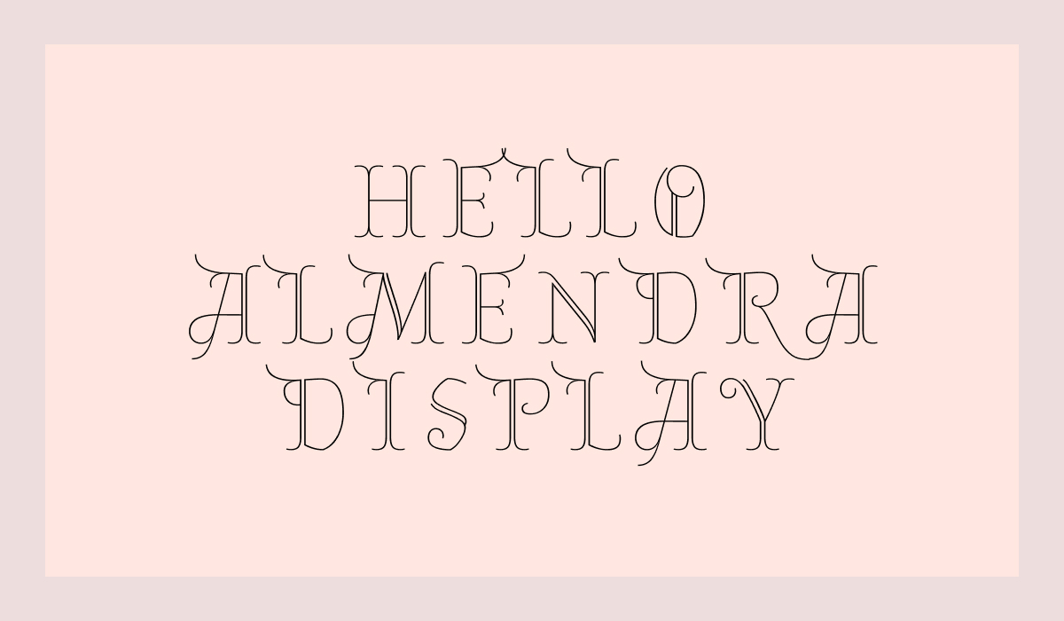 how to use Almendra Display font