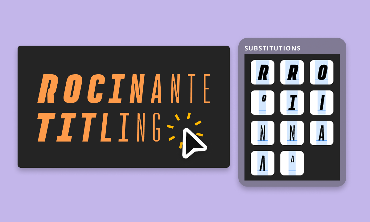 Rocinante Titling Substitutions