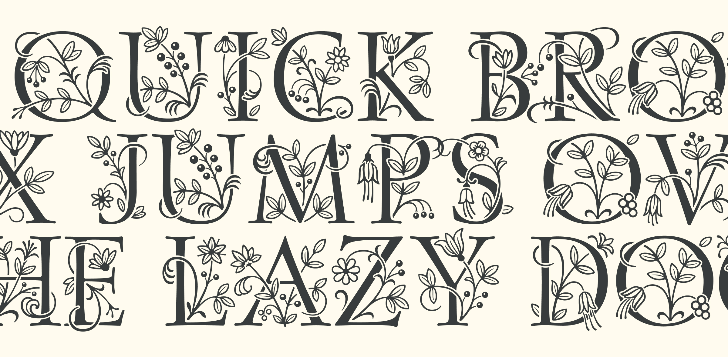 posies font details