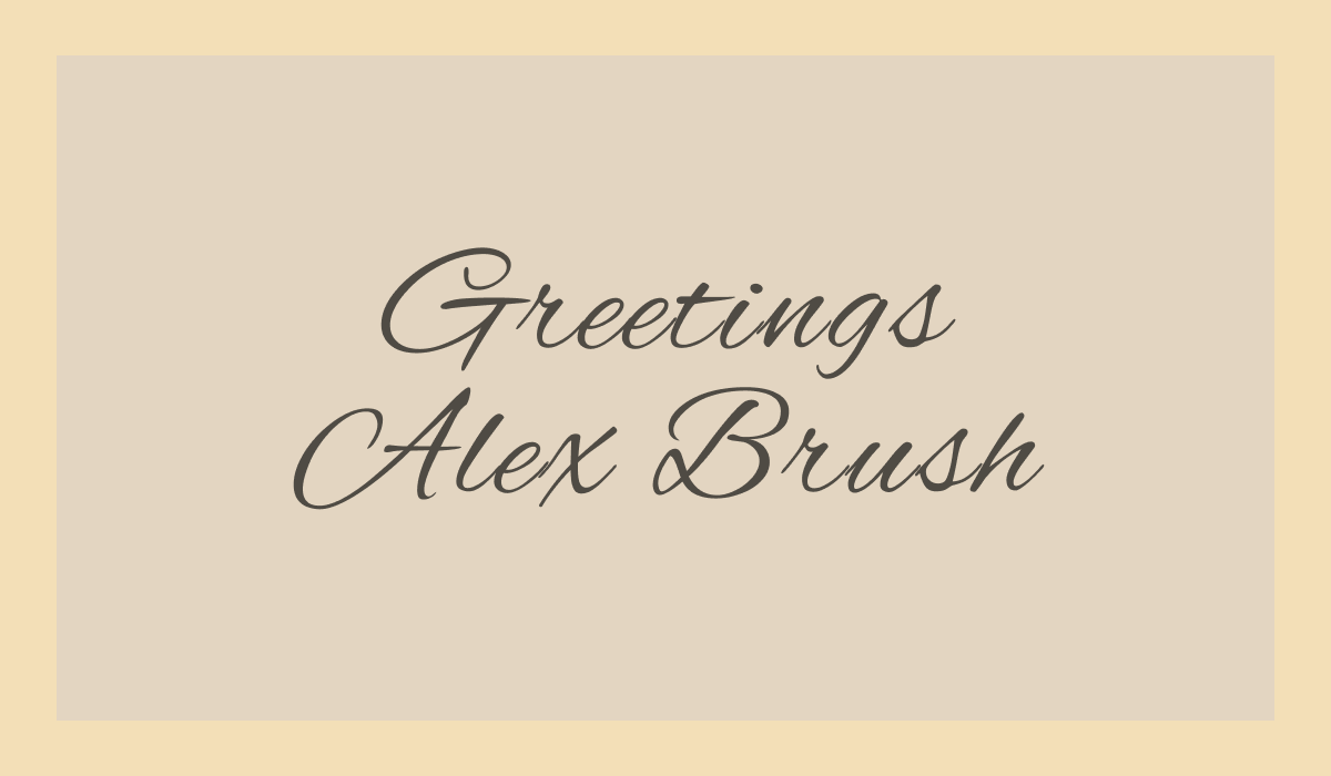 Alex Brush: The Calligraphy of the Digital Age for Graphic and Web Design