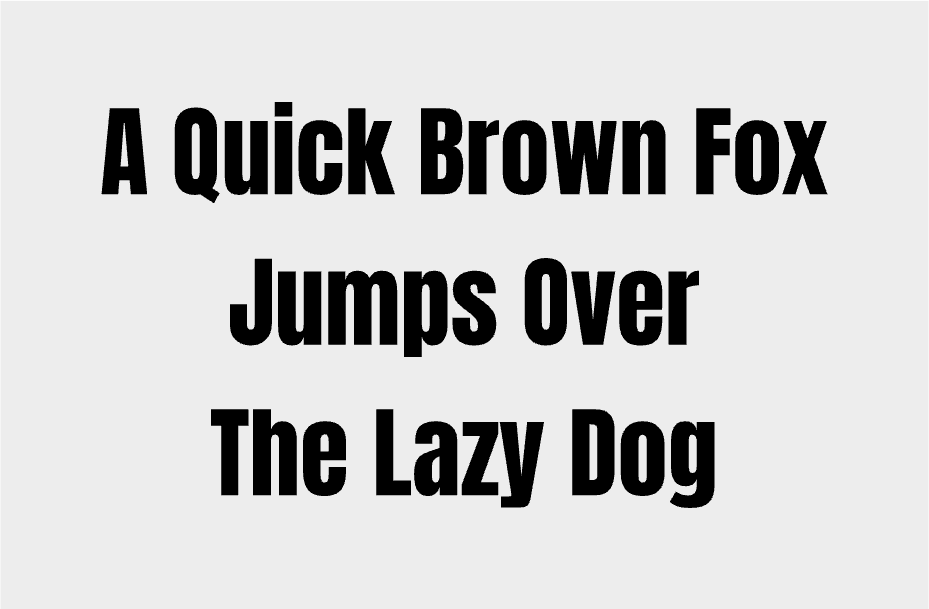 Anton typeface sample