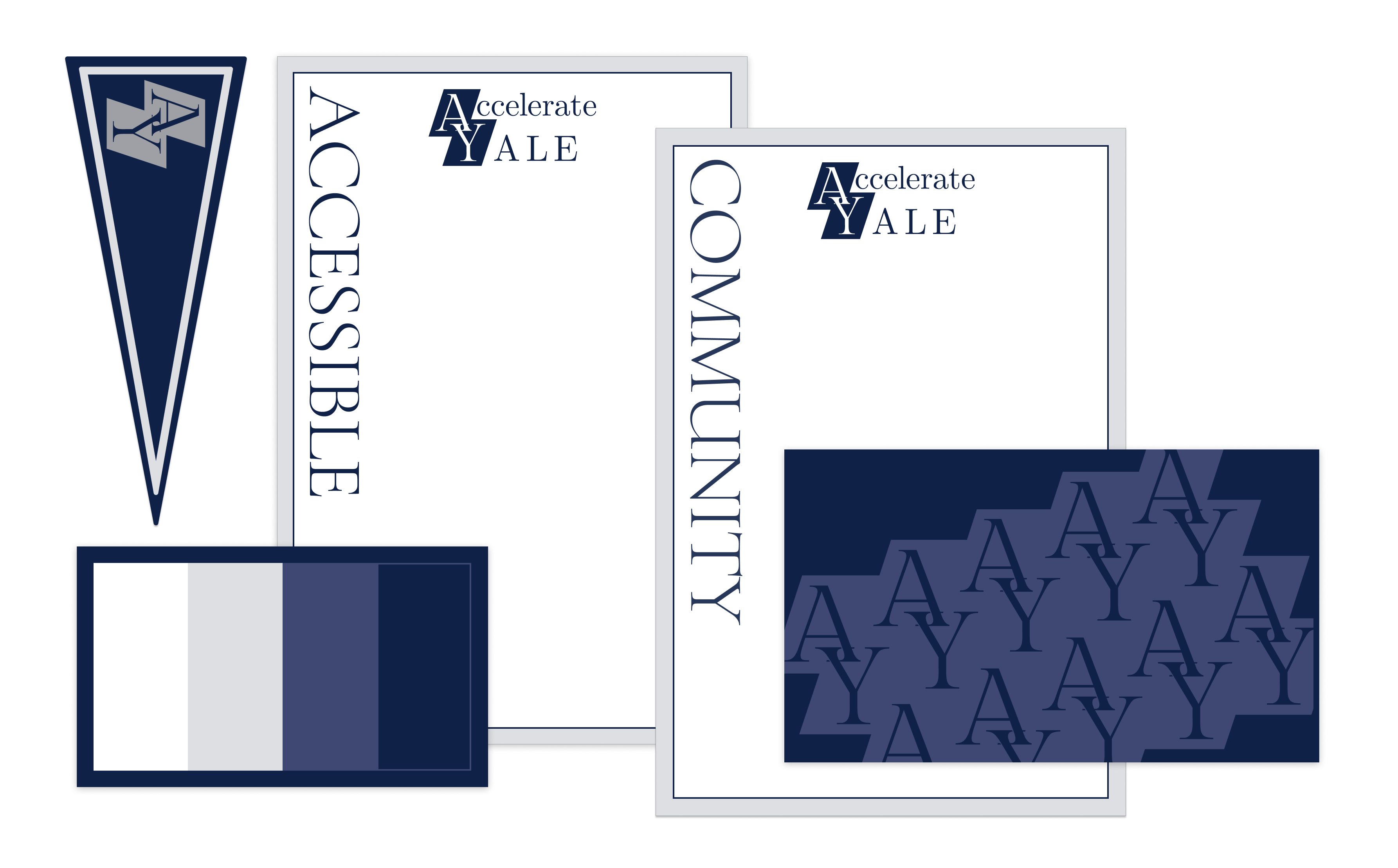 Branding Materials of Accelerate Yale